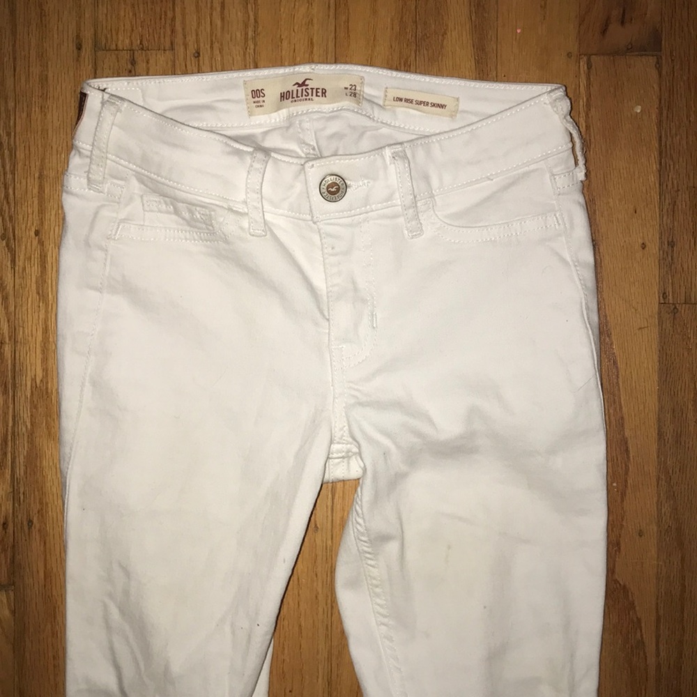 hollister white jeans